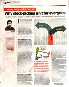 Read more about the article Why Stock Picking Isn’t for Everyone – Economic Times Wealth (20-Oct-2025)