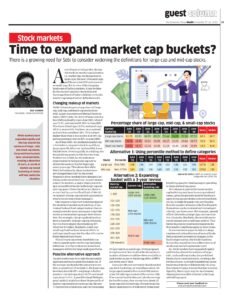 Read more about the article Is it time to Expand the No. of Stocks in Largecap & Midcap Marketcap Buckets – Economic Times Wealth (17-Nov-2025)