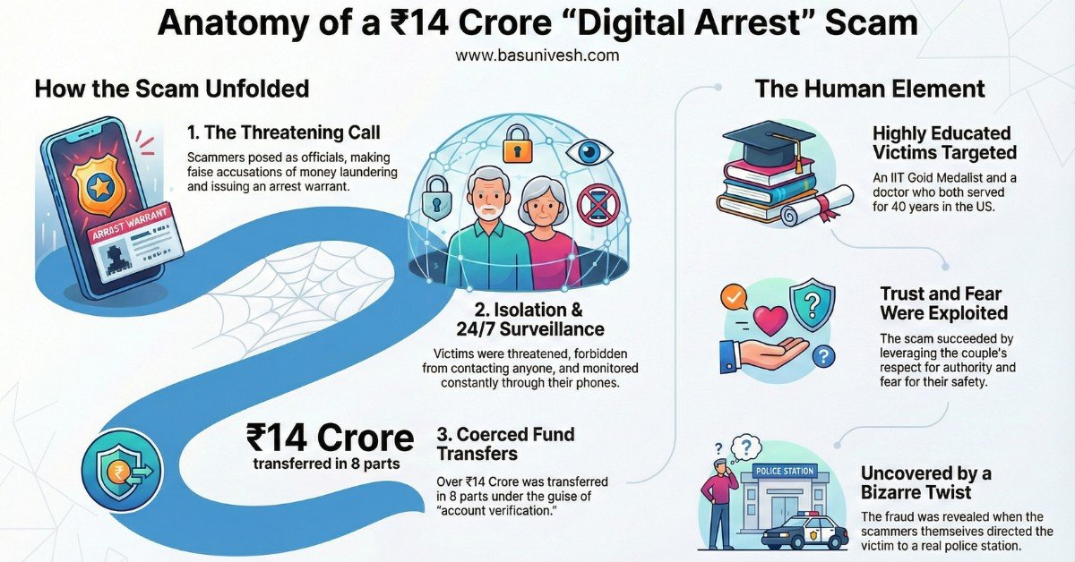 You are currently viewing IIT Topper & Doctor Trapped in Rs.14.3 Crore Digital Arrest Scam