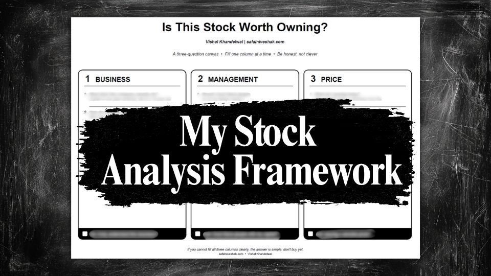 You are currently viewing A One-Page Framework to Analyse Any Stock
